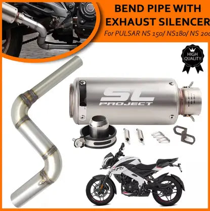 Bajaj Pulsar NS 200 SC Project Full System Exhaust Combo