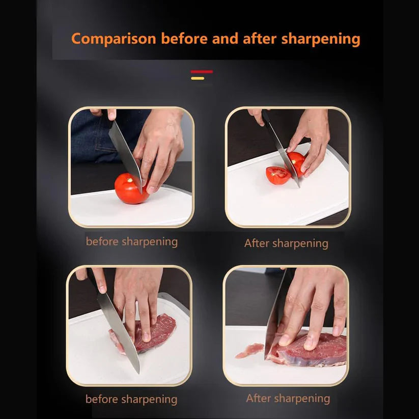 Kitchen Knife Sharpener – Handheld for Chefs & Serrated Knives