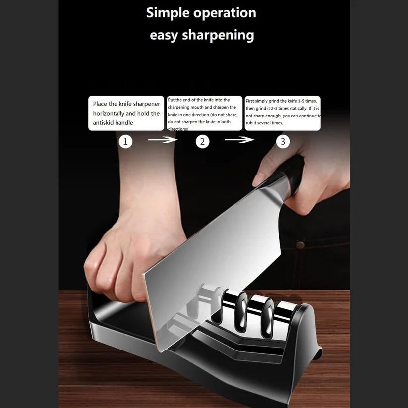 Kitchen Knife Sharpener – Handheld for Chefs & Serrated Knives