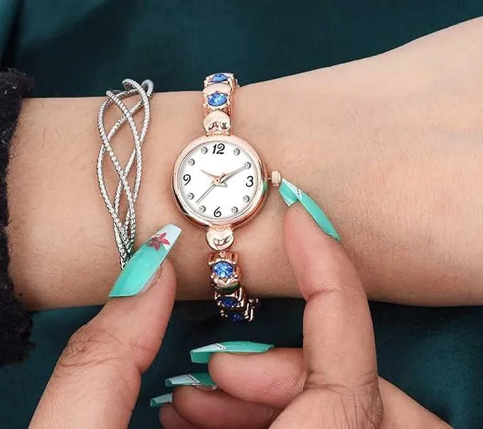 Blue Analog Watch – For Women