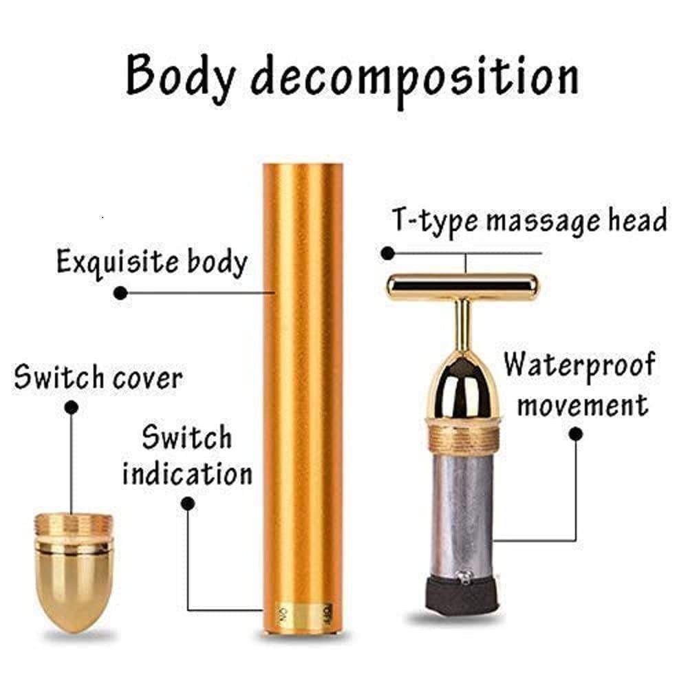 Lumière Luxe 24K Gold Electric Massager