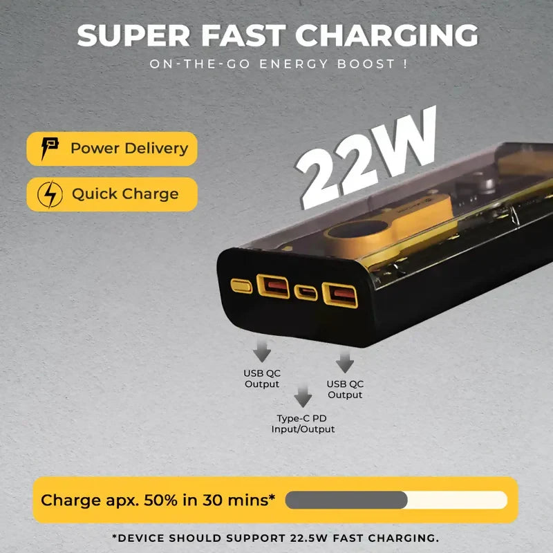 BOLT 10000 MAh POWERBANK (6 Months Brand Warranty)
