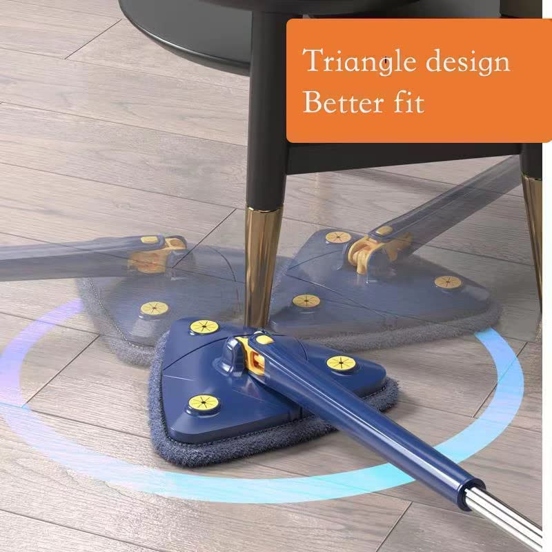 Blue Squeezing Triangle Cleaning Mop