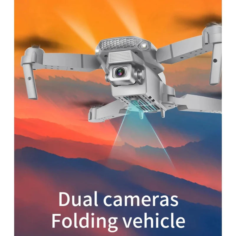 QuadMaster: Dual-Camera Foldable Drone with WiFi FPV, Wide-Angle Lens & Live Video Streaming
