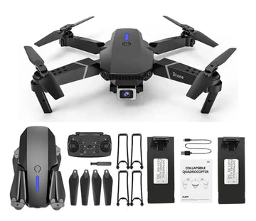 QuadMaster: Dual-Camera Foldable Drone with WiFi FPV, Wide-Angle Lens & Live Video Streaming