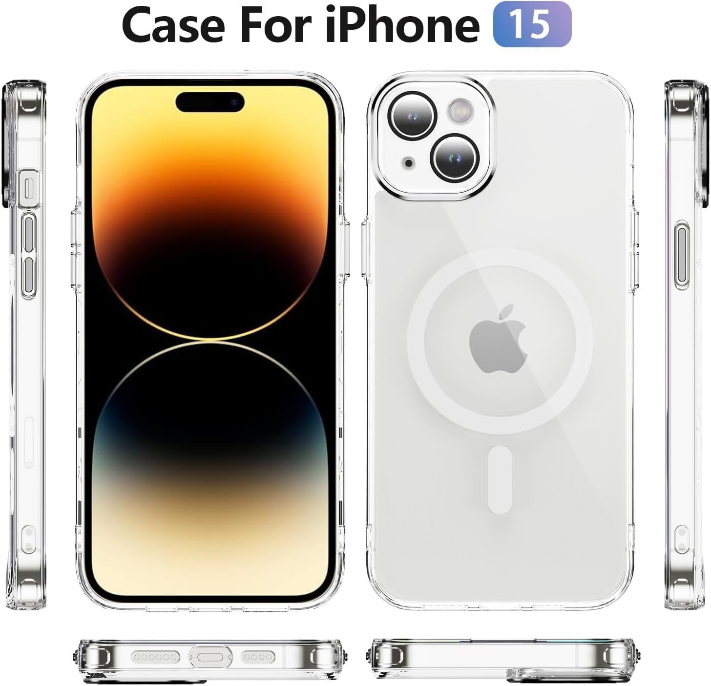 iPhone 15 Clear Bumper Mag Safe Case
