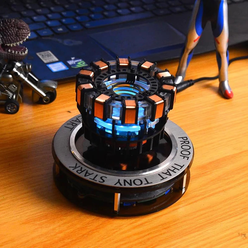 ArcRec: Levitating MK1 Arc Reactor Decor & Collectible & 360° Free Floating Display — 1:1 Collector Replica for Superhero Fans