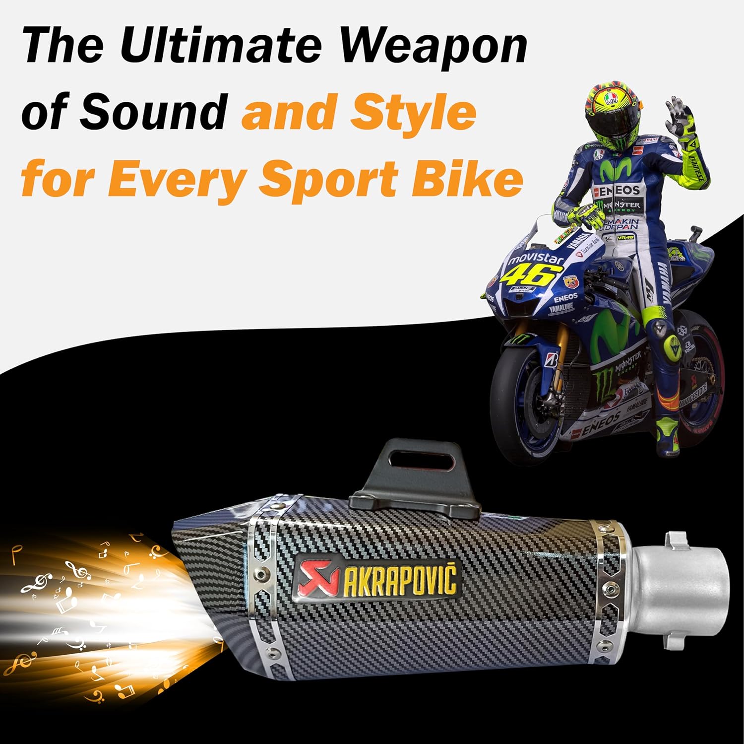 AKRAPOVIC Custom Slip-on Exhaust (Universal Fit)