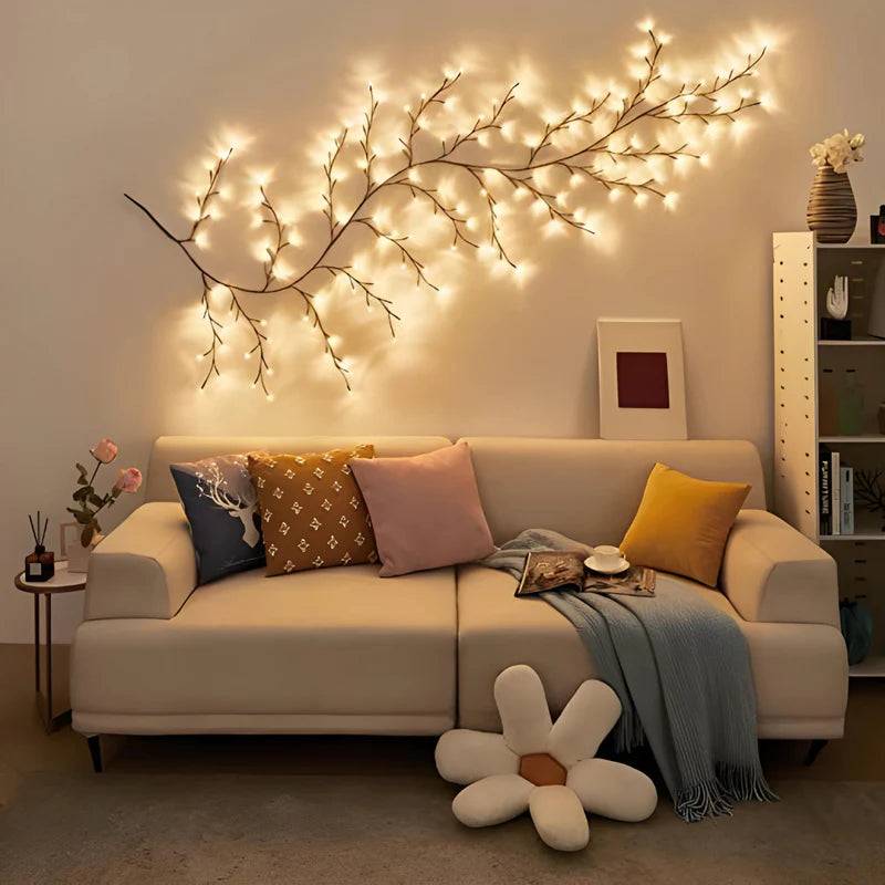 VineGlow: Enchanted Willow Vine Tree Light with 160 LED Fairy Lights & Remote Control for Magical Home Décor