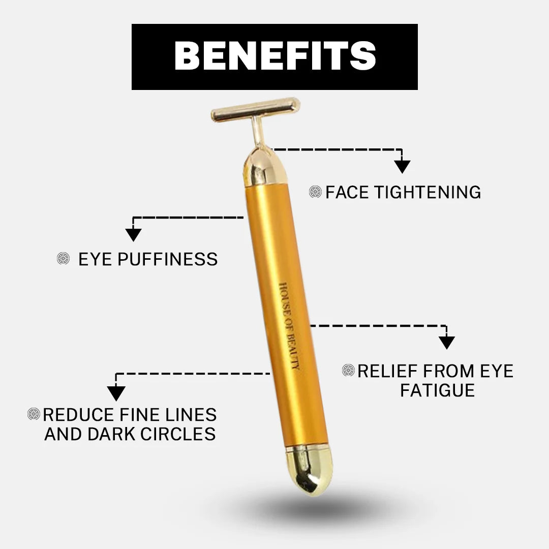 Lumière Luxe 24K Gold Electric Massager