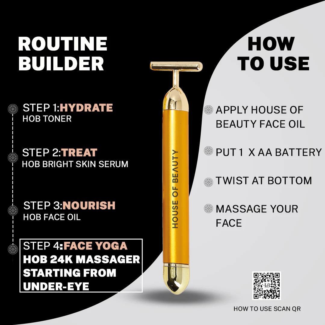 Lumière Luxe 24K Gold Electric Massager