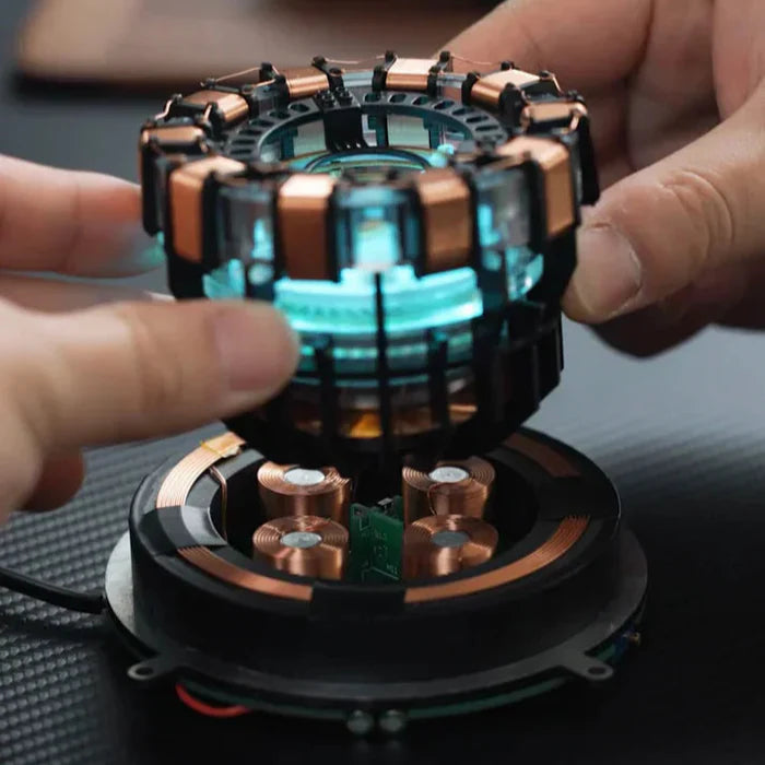 ArcRec: Levitating MK1 Arc Reactor Decor & Collectible & 360° Free Floating Display — 1:1 Collector Replica for Superhero Fans