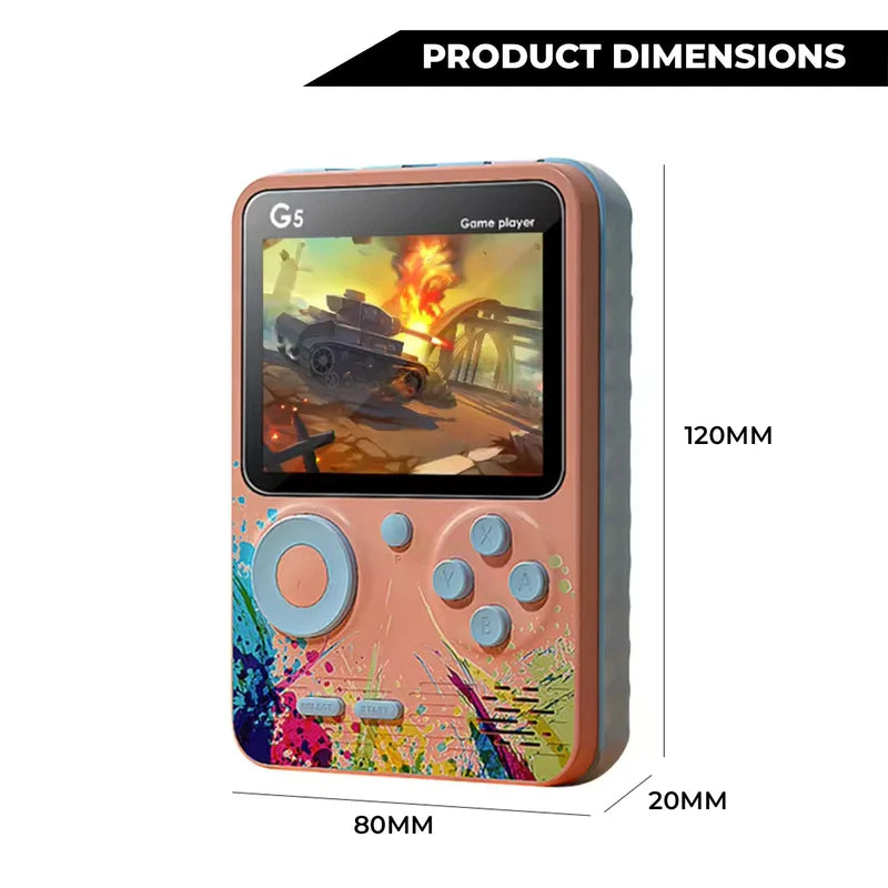 ArcadeX: Upgraded Handheld Retro Game Console with 500 Childhood Games Including Contra & More