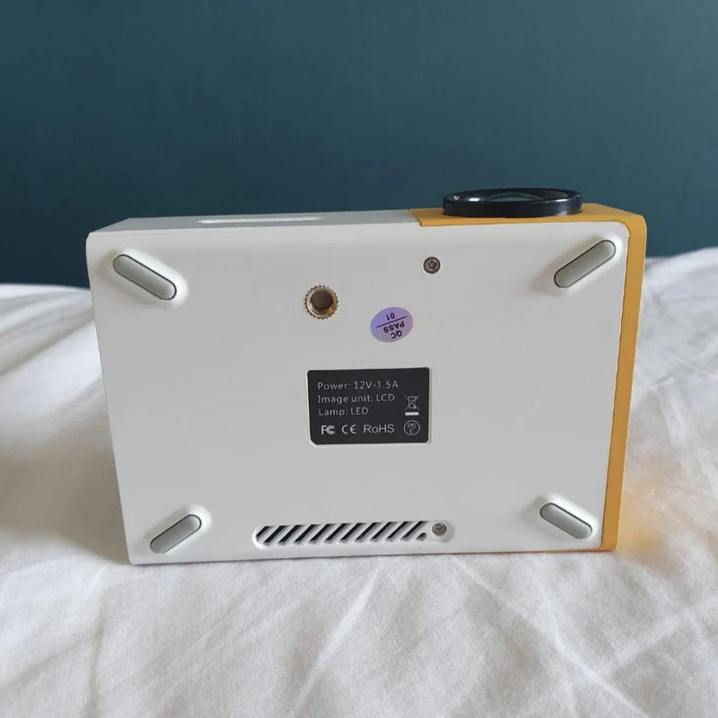 PixoBeam: Mini Portable HDMI Projector with Adjustable Display, 1080P Support & Remote Control for Home & Outdoor Entertainment